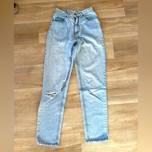 Vintage BUGLE BOY Light Blue Baggy Fit High Rise Jeans.